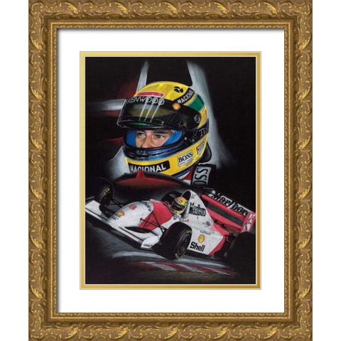 Senna Gold Ornate Wood Framed Art Print with Double Matting by Strothers, Todd