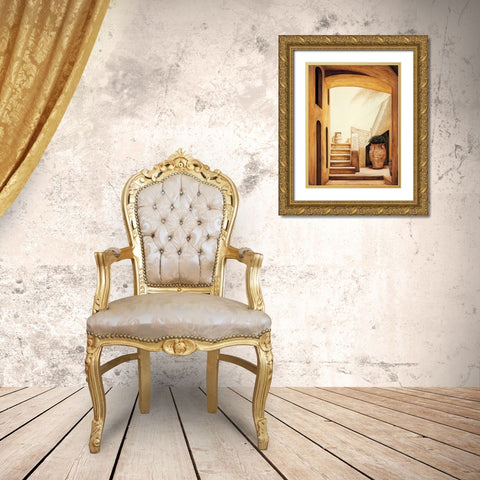 Casa del Sol Gold Ornate Wood Framed Art Print with Double Matting by Eduardo