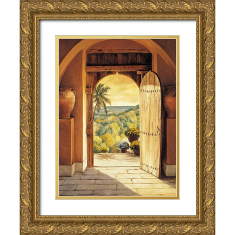 Mar Vista Gold Ornate Wood Framed Art Print with Double Matting by Eduardo