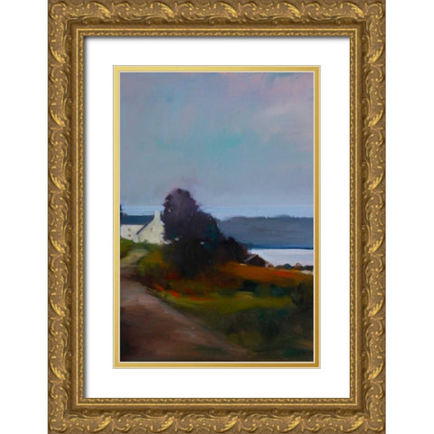 By the Water II Gold Ornate Wood Framed Art Print with Double Matting by Barbini, Eddie