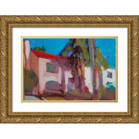 The Neighborhood III Gold Ornate Wood Framed Art Print with Double Matting by Barbini, Eddie