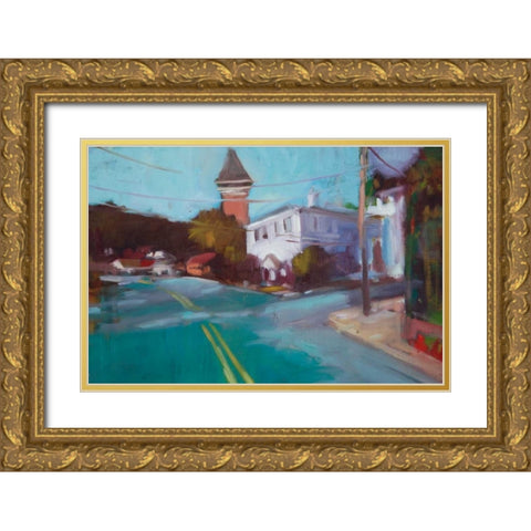 The Neighborhood I Gold Ornate Wood Framed Art Print with Double Matting by Barbini, Eddie