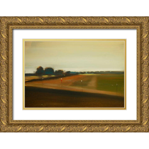 The Countryside III Gold Ornate Wood Framed Art Print with Double Matting by Barbini, Eddie