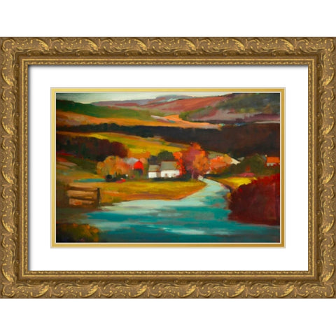 Entrance Gold Ornate Wood Framed Art Print with Double Matting by Barbini, Eddie