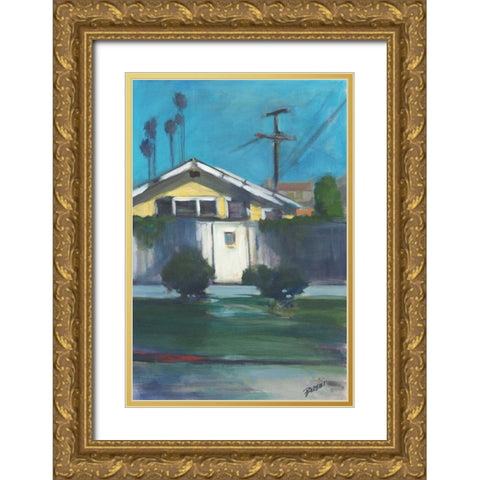 Sunlit III Gold Ornate Wood Framed Art Print with Double Matting by Barbini, Eddie