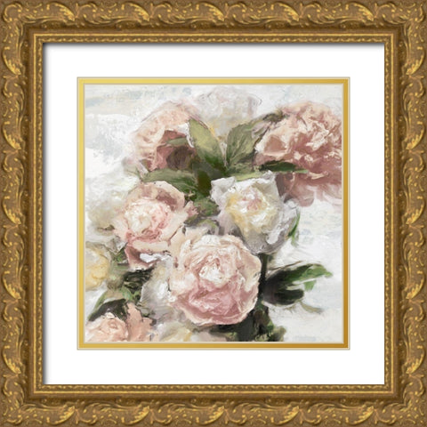 Floral Pastel I Gold Ornate Wood Framed Art Print with Double Matting by Ford, Emily