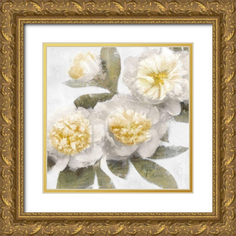 Ivory Bloom Gold Ornate Wood Framed Art Print with Double Matting by Ford, Emily