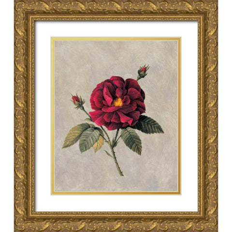 Timeless II Gold Ornate Wood Framed Art Print with Double Matting by Lopez, E.