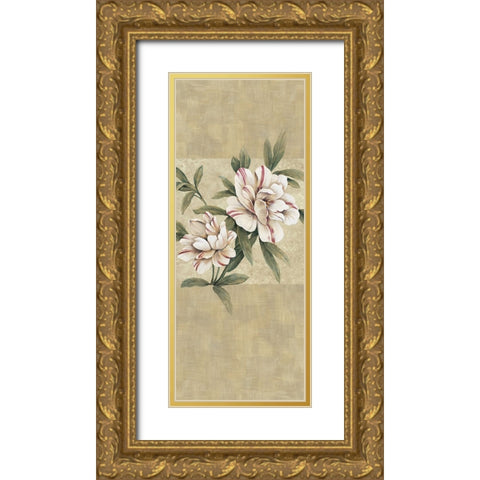 Elegance II Gold Ornate Wood Framed Art Print with Double Matting by Lopez, E.