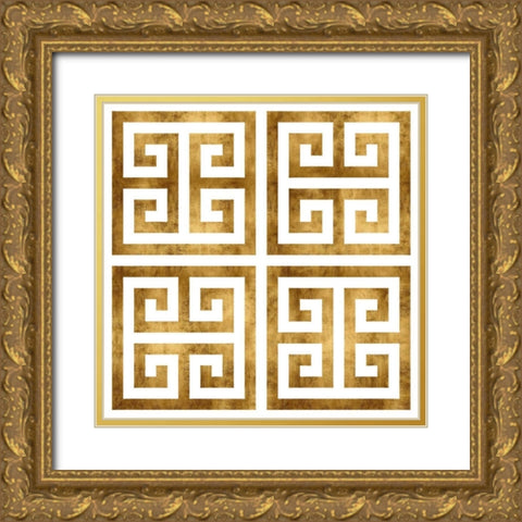 Greek Classic III Gold Ornate Wood Framed Art Print with Double Matting by Roberts, Ellie