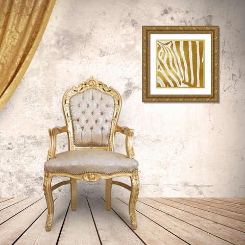 Skins III Gold Ornate Wood Framed Art Print with Double Matting by Roberts, Ellie