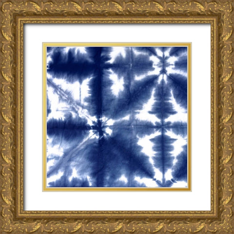 Shibori II Gold Ornate Wood Framed Art Print with Double Matting by Roberts, Ellie