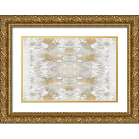 Reflections in Gold II Gold Ornate Wood Framed Art Print with Double Matting by Blake, Madeline