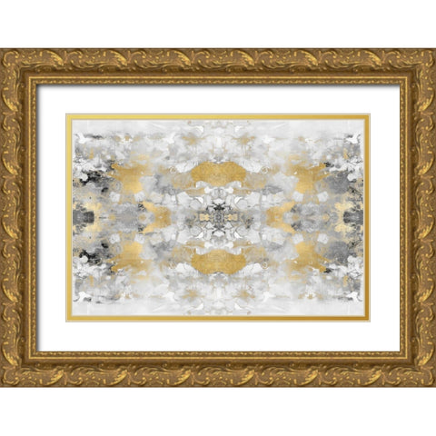 Reflections in Gold VI Gold Ornate Wood Framed Art Print with Double Matting by Blake, Madeline