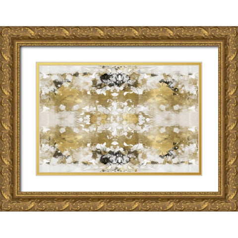 Reflections in Gold VII Gold Ornate Wood Framed Art Print with Double Matting by Blake, Madeline