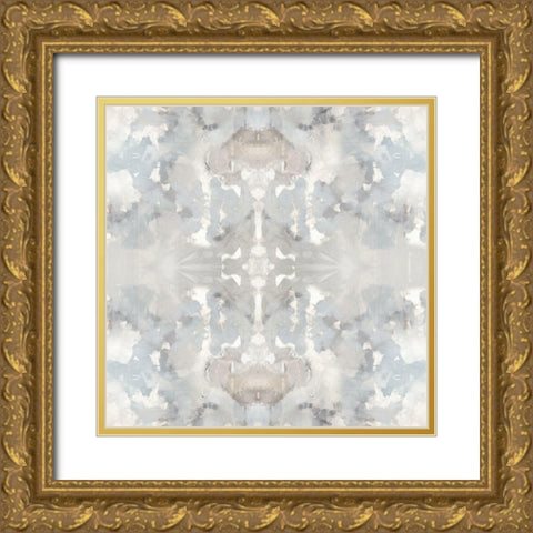 Harmony Gray II Gold Ornate Wood Framed Art Print with Double Matting by Blake, Madeline