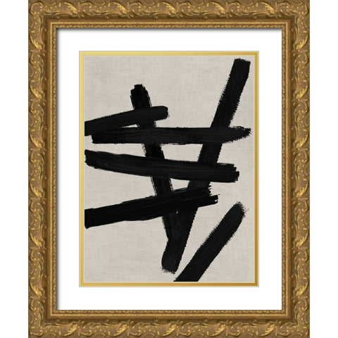 Crossroads II Gold Ornate Wood Framed Art Print with Double Matting by Roberts, Ellie