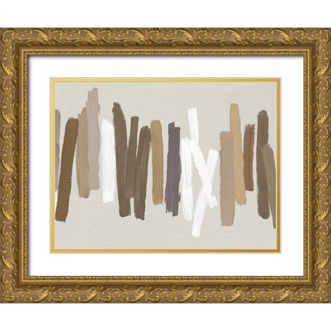 Stokes in Brown II Gold Ornate Wood Framed Art Print with Double Matting by Roberts, Ellie