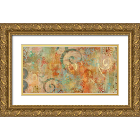 Playground Gold Ornate Wood Framed Art Print with Double Matting by Dunn, Emily