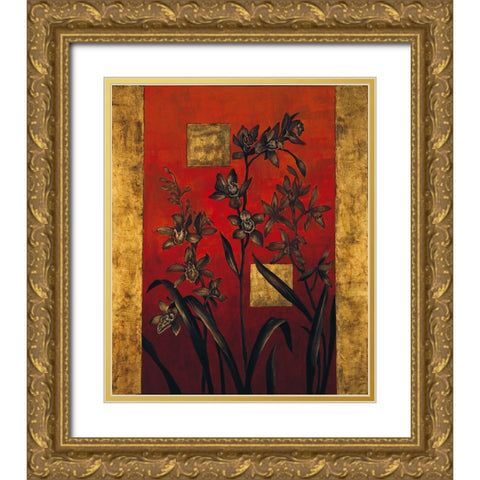 Evening Silhouette I Gold Ornate Wood Framed Art Print with Double Matting by Lange, Erin