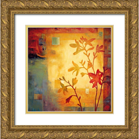 Renewal II Gold Ornate Wood Framed Art Print with Double Matting by Lange, Erin