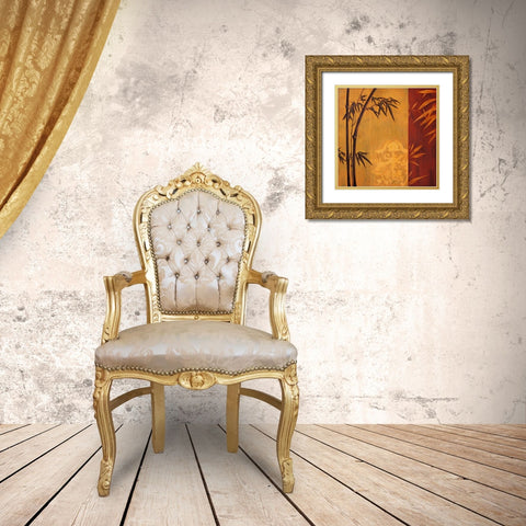Bali I Gold Ornate Wood Framed Art Print with Double Matting by Lange, Erin