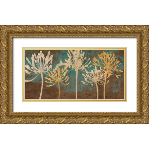 Five Friends Gold Ornate Wood Framed Art Print with Double Matting by Lange, Erin