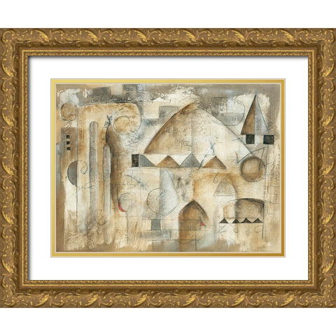 Aurora Gold Ornate Wood Framed Art Print with Double Matting by Waugh, Eric