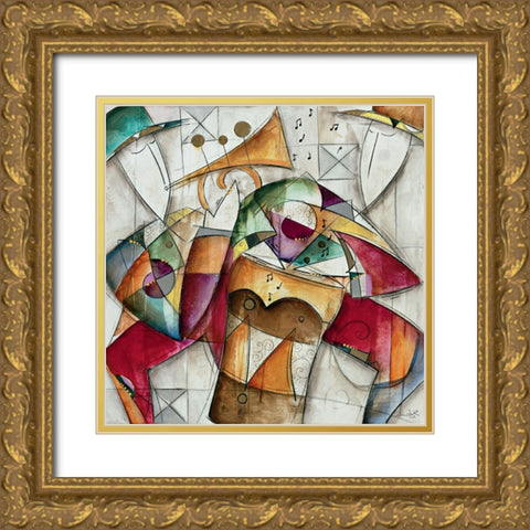 Jam Session I Gold Ornate Wood Framed Art Print with Double Matting by Waugh, Eric