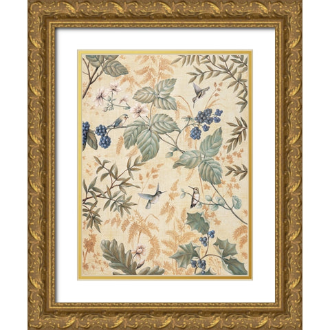 Nature II Gold Ornate Wood Framed Art Print with Double Matting by Bouchardeau, Frances