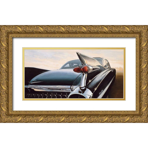 Eldorado I Gold Ornate Wood Framed Art Print with Double Matting by Brook, Francis