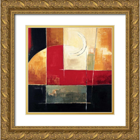 Ascending I Gold Ornate Wood Framed Art Print with Double Matting by Taylor, Franklin