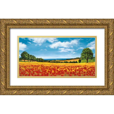 Prospettive sul mare Gold Ornate Wood Framed Art Print with Double Matting by Arnolfi, Giorgio