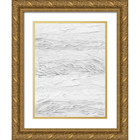 Textured on White IV Gold Ornate Wood Framed Art Print with Double Matting by Gordon, Sofia