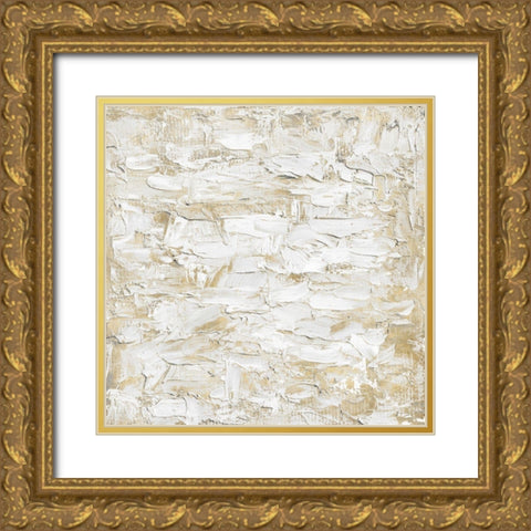 Textural with Gold I Gold Ornate Wood Framed Art Print with Double Matting by Gordon, Sofia