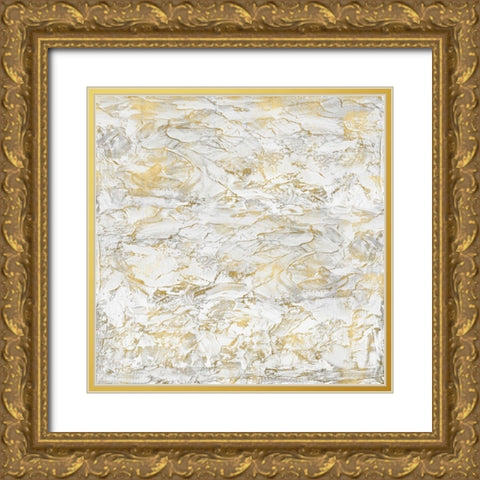 Textural with Gold II Gold Ornate Wood Framed Art Print with Double Matting by Gordon, Sofia