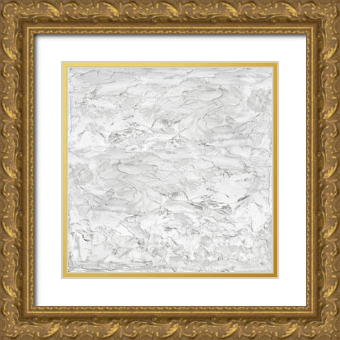 White on White I Gold Ornate Wood Framed Art Print with Double Matting by Gordon, Sofia