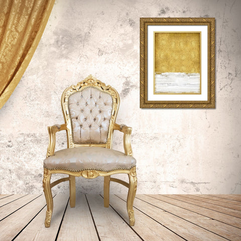 Golden Sky I Gold Ornate Wood Framed Art Print with Double Matting by Gordon, Sofia