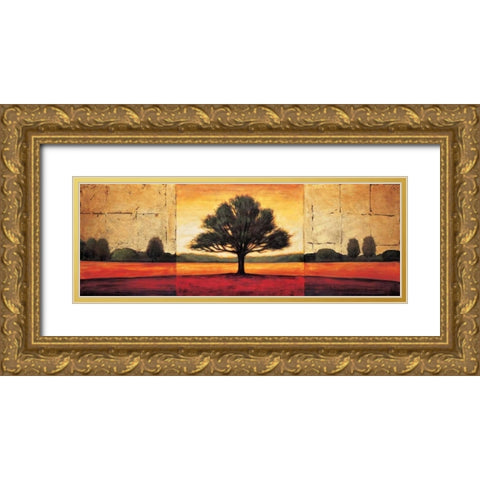 Solo I Gold Ornate Wood Framed Art Print with Double Matting by Williams, Gregory