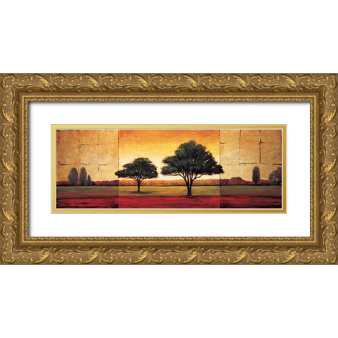 Solo II Gold Ornate Wood Framed Art Print with Double Matting by Williams, Gregory