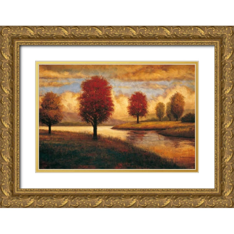 Serene I Gold Ornate Wood Framed Art Print with Double Matting by Williams, Gregory