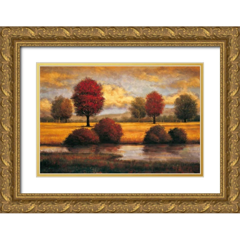 Serene II Gold Ornate Wood Framed Art Print with Double Matting by Williams, Gregory