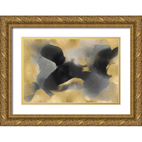 Free Form on Gold Gold Ornate Wood Framed Art Print with Double Matting by Carlson, Hannah