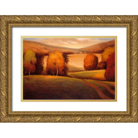 Backcountry II Gold Ornate Wood Framed Art Print with Double Matting by Pierson, Helen