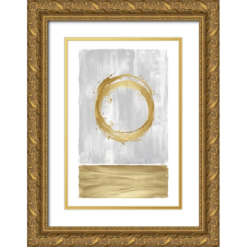 Inward Gold II Gold Ornate Wood Framed Art Print with Double Matting by Harris, Natalie