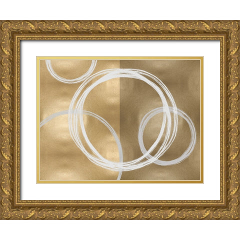 Unity Gold II Gold Ornate Wood Framed Art Print with Double Matting by Harris, Natalie