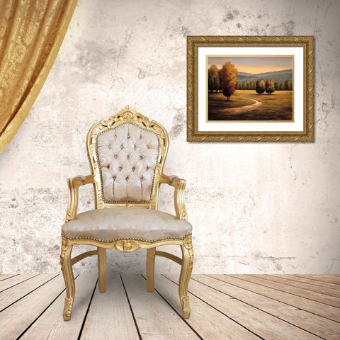 Brand New Day I Gold Ornate Wood Framed Art Print with Double Matting by Leonard, Jeffrey