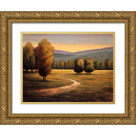 Brand New Day I Gold Ornate Wood Framed Art Print with Double Matting by Leonard, Jeffrey