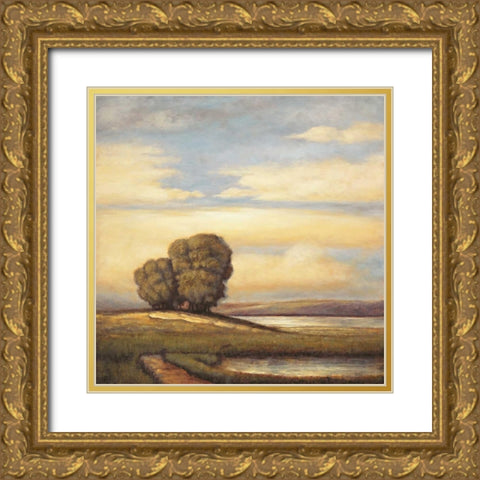 Reminisce I Gold Ornate Wood Framed Art Print with Double Matting by Leonard, Jeffrey