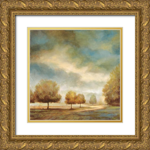 Light and Shadows I Gold Ornate Wood Framed Art Print with Double Matting by Leonard, Jeffrey